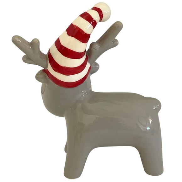 Europe Germany Christmas Market Holiday Ornament Décor Ceramic Santa Reindeer - Picture 8 of 16